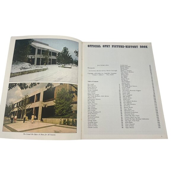 Grand Ole Opry WSM Picture-History Book Paperback 1979 Vintage Country Music - Picture 3 of 11
